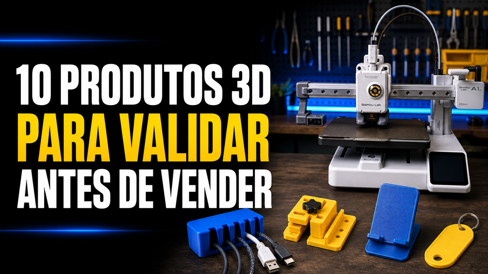 10 produtos para imprimir em 3D e vender: como validar antes