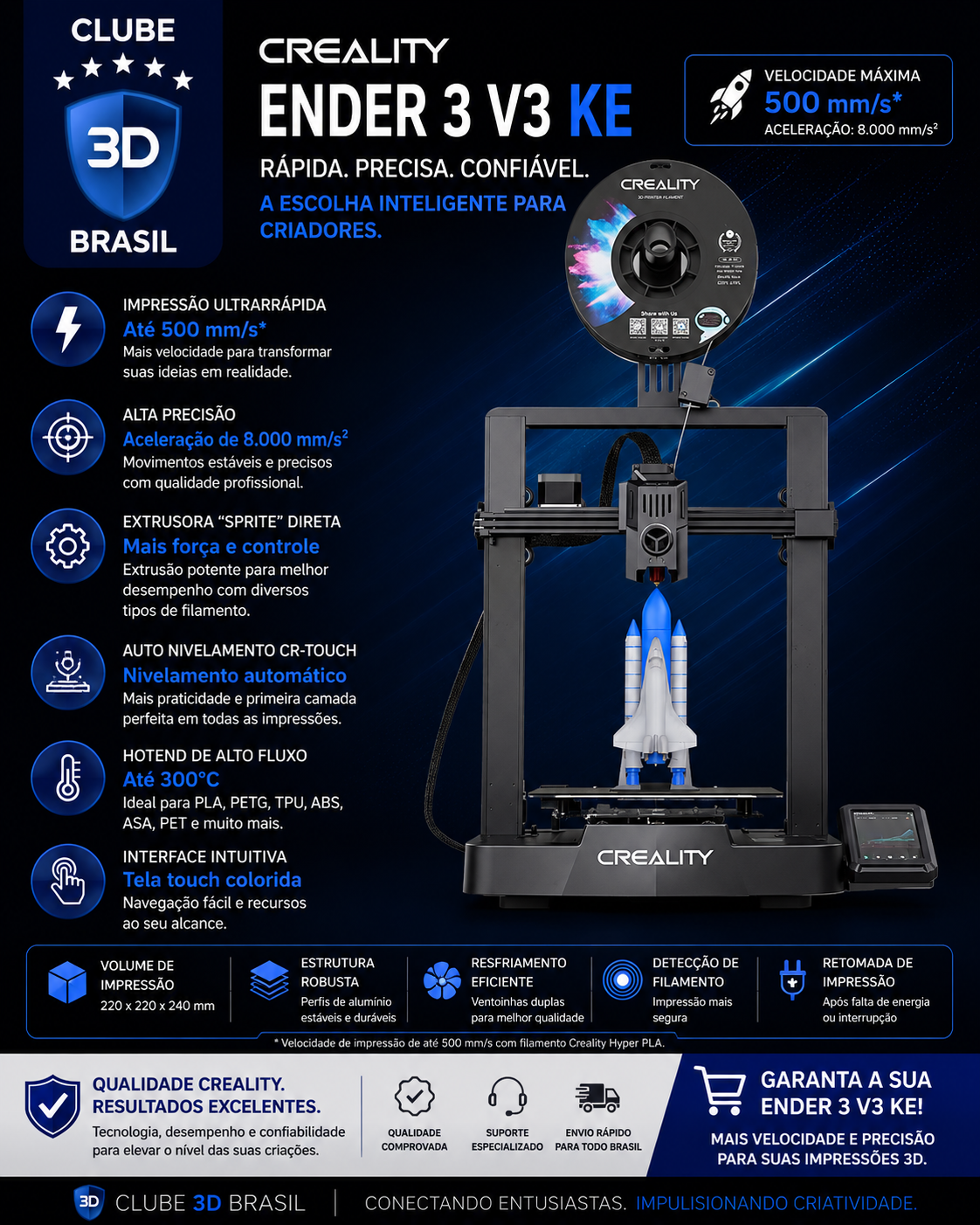 Impressora 3D Creality Ender 3 V3 KE
